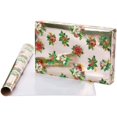 Papyrus Christmas Wrapping Paper, Christmas Tidings, Flocked Flourish and Holiday Poinsettia