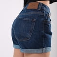thumbnail image 4 of Short Mujer Savi Jeans SB4762 Azul Mezclilla Tiro Medio, 4 of 7