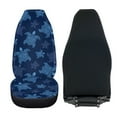 thumbnail image 5 of KUIFORTI Turtle Car Seat Covers Front Seat Only,2 Pieces Universal Elastic High Bucket Seat Covers for Car Front Seat,Universal Seat Protector Covers for Cars SUV Trucks, Blue, 5 of 7