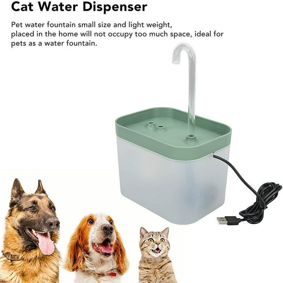 1.5L Pet Cat Water Fountain Water Dispenser USB Silent Indoor Automatic UK