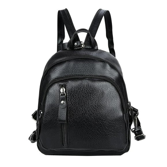 CHUANK Women‘s Fashion Small Backpack Handbag Mini Backpack Purse Ladies Shoulder Bag Travel Bag Cute School Bookbag Black