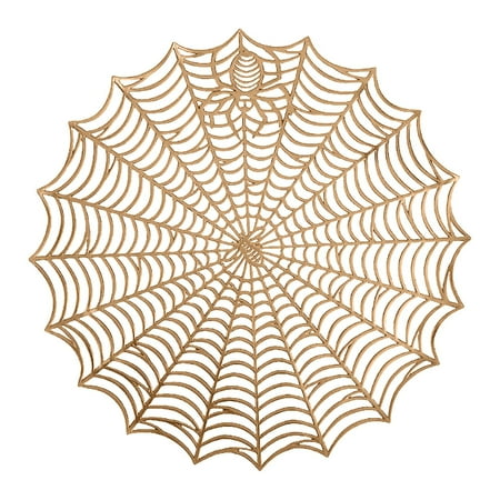 

Clearance! home essentials Halloween Spiderweb Placemat Rose Gold 1x Halloween Spider Web Placemat Clearance sale!