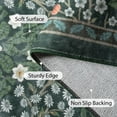 thumbnail image 6 of Lahome Floral Dark Green Area Rugs 5x7 – Soft Washable for Living Room & Bedroom, Boho Non Slip Low Pile Large Throw Carpet, Forest Stain Resistant, Ideal for Farmhouse Dining Room Office, 6 of 9