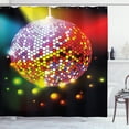 thumbnail image 1 of Ambesonne Popstar Party Shower Curtain, Vivid Disco Ball, 69"Wx70"L, Multicolor, 1 of 3
