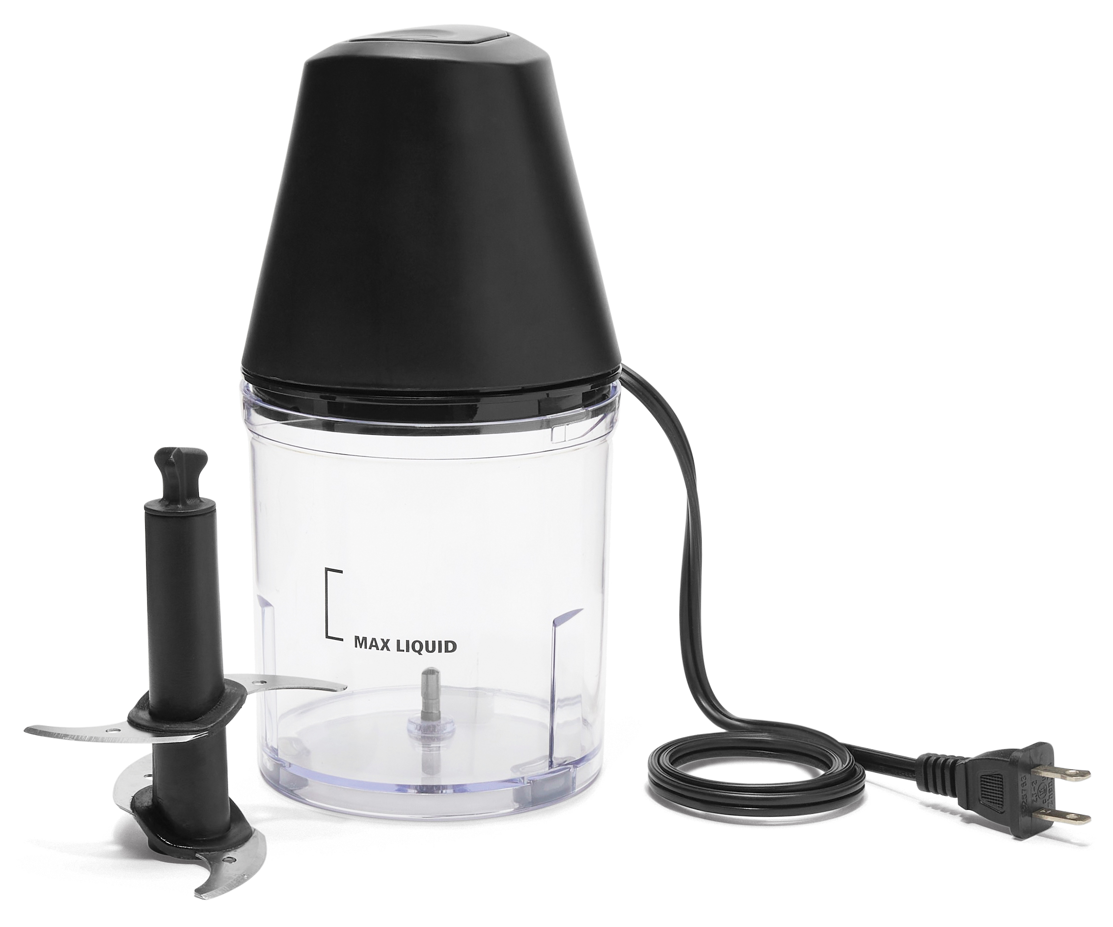 Mainstays 3-Cup Electric Food Chopper, Black photo 1