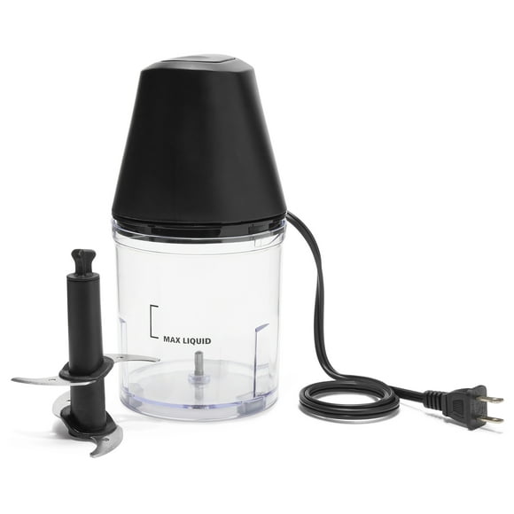 Mainstays 3 Cup Chopper, Black, Plastique