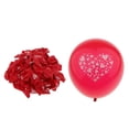 thumbnail image 2 of 100 globos de látex con estampado de corazones para decoración de bodas, compromisos y fiestas. rojo, 2 of 9