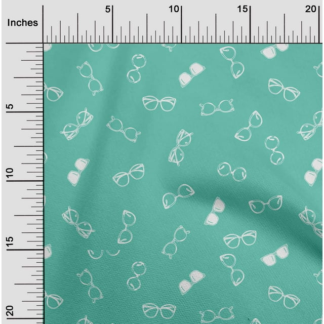 oneOone Tissu Velours Vert Mer Clair Lunettes Matériel de Robe Mode Tissu Imprimé Tissu au Mètre 58 Pouces de Large