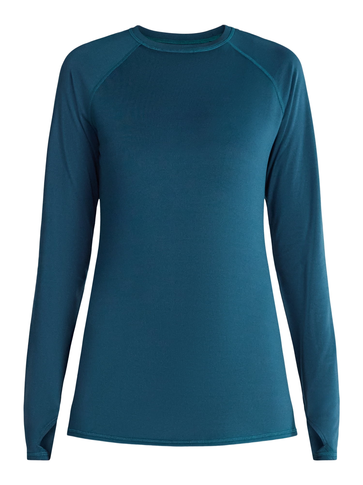 ClimateRight by Cuddl Duds Women's Warm Plush Warmth Crew Neck Base Layer Top, Sizes XS to 4X