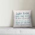 thumbnail image 3 of Creative Products Lake Rules 18x18 Indoor / Outdoor Pillow, 3 of 3