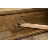 96 inch x 12 inch Farmhouse Pine Wood Rectangle Folding Bench - Rustic ...