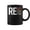 Black, variant on Reduce Reuse Recycle Rethink Repair Earth Day Environmental Coffee Mugs