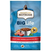 Rachael Ray Nutrish Big Life Dry Dog Food for Big Dogs, Hearty Beef, Veggies & Brown Rice Recipe, 28-Pound Bag