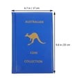 thumbnail image 2 of unbranded Álbum Clásico De Monedas Azul Y Portátil Con Material Resistente Para Conservación, 2 of 8