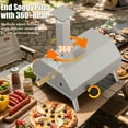 thumbnail image 6 of Segmart Portable Wood Pellet Pizza Oven, 12" Outdoor Grill with Rotating Pizza Stone & Thermometer, Fast Heating for Camping Backyard Patio, 6 of 10