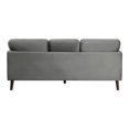 thumbnail image 4 of Pemberly Row Contemporary Velvet Upholstered Sofa in Gray, 4 of 7