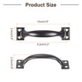 thumbnail image 2 of Uxcell 16Pcs 4 Inches Gate Handle with Screw for Closet Door Black, 2 of 6