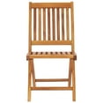thumbnail image 3 of Teak Wood Santa Barbara Folding Outdoor Patio Dining Side Chair, A-Grade Teak Wood (set of 2), 3 of 5