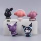 thumbnail image 5 of Juego de 5 minifiguras de Sanrio de 3 cm, Hello Kitty, Kuromi, modelo de decoración para tartas, juguete de escritorio, decoración para coche, 5 of 5