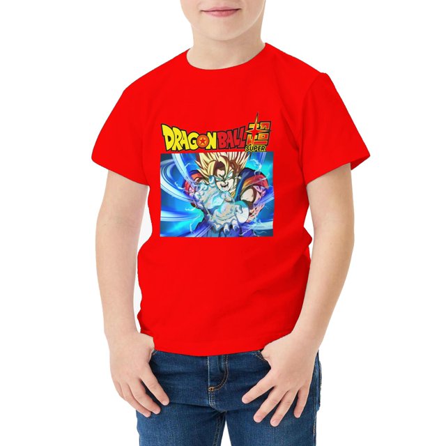 Camiseta Algodón de DBZ para niños