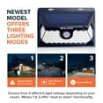thumbnail image 6 of SOLVAO 60 LED Solar Motion Sensor Outdoor Lights - Solar Security Lights (2 Pack), 6 of 9