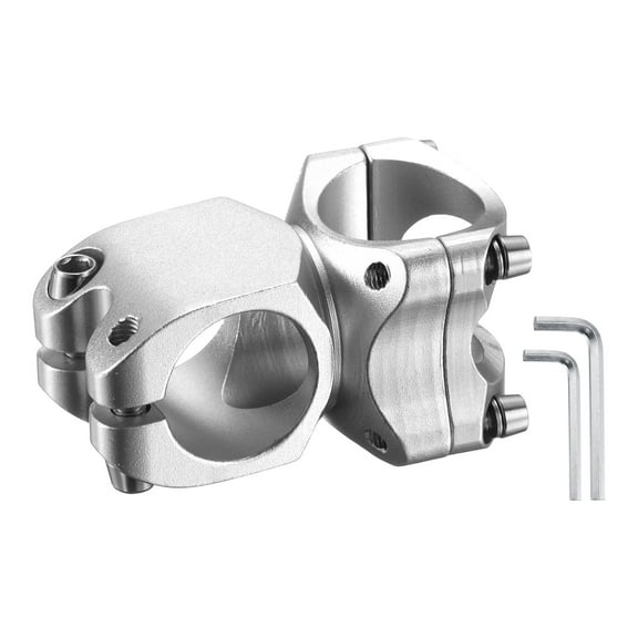 uxcell 31.8mm Bike Stem 7 Degree 38mm Aluminum Alloy Bicycle Handlebar Stem with Hex Wrench for Mountain Road Bike BMX MTB Cycling, Sand Silver