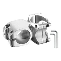 uxcell 31.8mm Bike Stem 7 Degree 38mm Aluminum Alloy Bicycle Handlebar Stem with Hex Wrench for Mountain Road Bike BMX MTB Cycling, Sand Silver