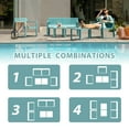 thumbnail image 4 of Werph 4 Pieces Patio Furniture Set, Outdoor Furniture Patio Table and Chairs Set, Patio Chairs Set of 4 Patio Conversation Sets Balcony Furniture Bistro Set Porch Furniture for Lawn Garden Poolside, 4 of 10
