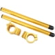 thumbnail image 3 of Juego de manijas separadas de aluminio con horquilla de manillar con clip universal para motocicleta de 43 mm (dorado), 3 of 5