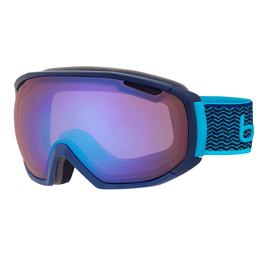 Bolle Winter Tsar Matte Navy & Neon Blue Aurora 21648 Ski Goggles M L AF Lens by Bolle