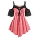 thumbnail image 1 of Camiseta Talla Extra Dos Tonos y Cordones Rosegal  Camisetas tallas grandes, 1 of 5