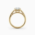 thumbnail image 4 of 9x7mm 3Ct Radiant Lab Created Diamond Bezel Set Engagement Ring in 14K Yellow Gold Plated, 4 of 4