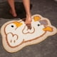 thumbnail image 5 of Monstrate Alfombra de baño , antideslizante, fácil de limpiar, súper absorbente y cómoda, amplia aplicación, bonita alfombra de baño Decoración del hogar Ganso blanco apestoso 65*45cm, 5 of 6