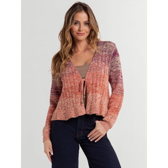 Jessica Simpson Women's Tana Tie Front Cardigan, Sizes XS-XL