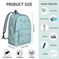 thumbnail image 5 of Game Controller Blue Pattern Backpack for School, Cute School Bag with Adjustable Shoulder Straps and Padded Back, 15.7"x11.8"x5.5", 5 of 5