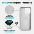 thumbnail image 4 of Magnetic for iPhone 13 Pro Phone Case, [Compatible with MagSafe][Military Shockproof Protection] Silicone Case with Soft Microfiber Lining, Camera & Screen Protection 6.1 inch, White, 4 of 15