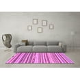 thumbnail image 3 of Ahgly Company Indoor Round Abstract Purple Modern Area Rugs, 7' Round, 3 of 4