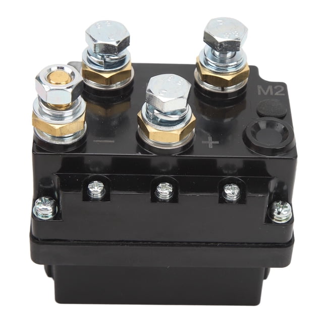 Winch Solenoid Contactor Relay, 12V 500A Winch Solenoid Relay Easy Installation Stable Performance Heavy Duty Solid Construction for UTV