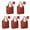 Red Christmas Golden, variant on 5 Pack Foldable Shopping Bag,Red Christmas Reindeer Pattern Reusable Grocery Bags with Pockets,Large Reusable Tote Bags with Handles Waterproof & Lightweight