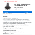 thumbnail image 2 of MAP Sensor - Compatible with 2007 - 2011 Jeep Wrangler 3.8L V6 2008 2009 2010, 2 of 2