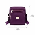 thumbnail image 4 of Clossjun Nylon Crossbody Bags For Women Daily Wear Purses Adjustable Belt Handbags Casual Messenger Bag Waterproof For Female Work Out Purple, 4 of 6