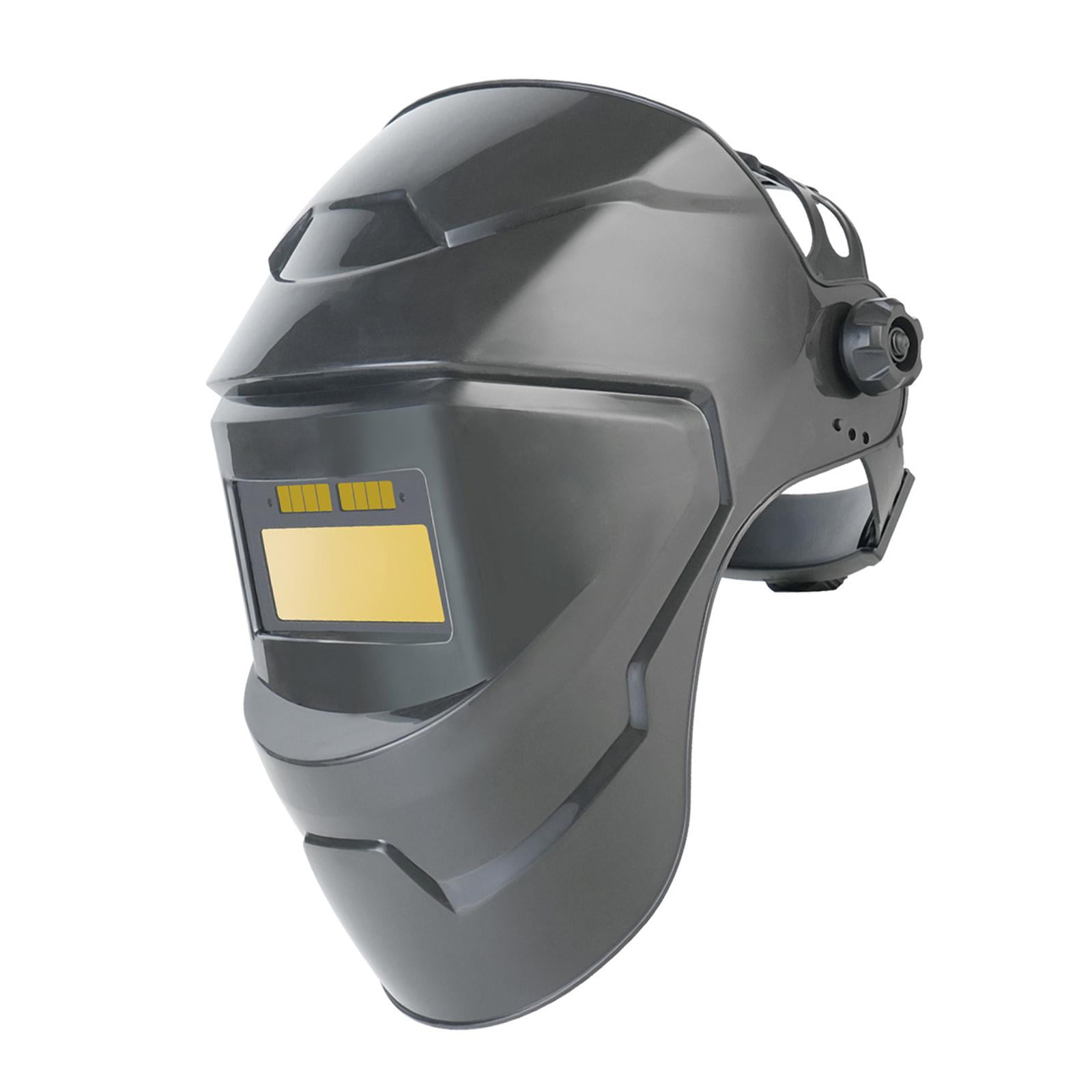 funtasica Auto Darkening Welding Helmet Protector Equipment Breathable Protection Supplies Adjustable Convenient Professional Cover Gold