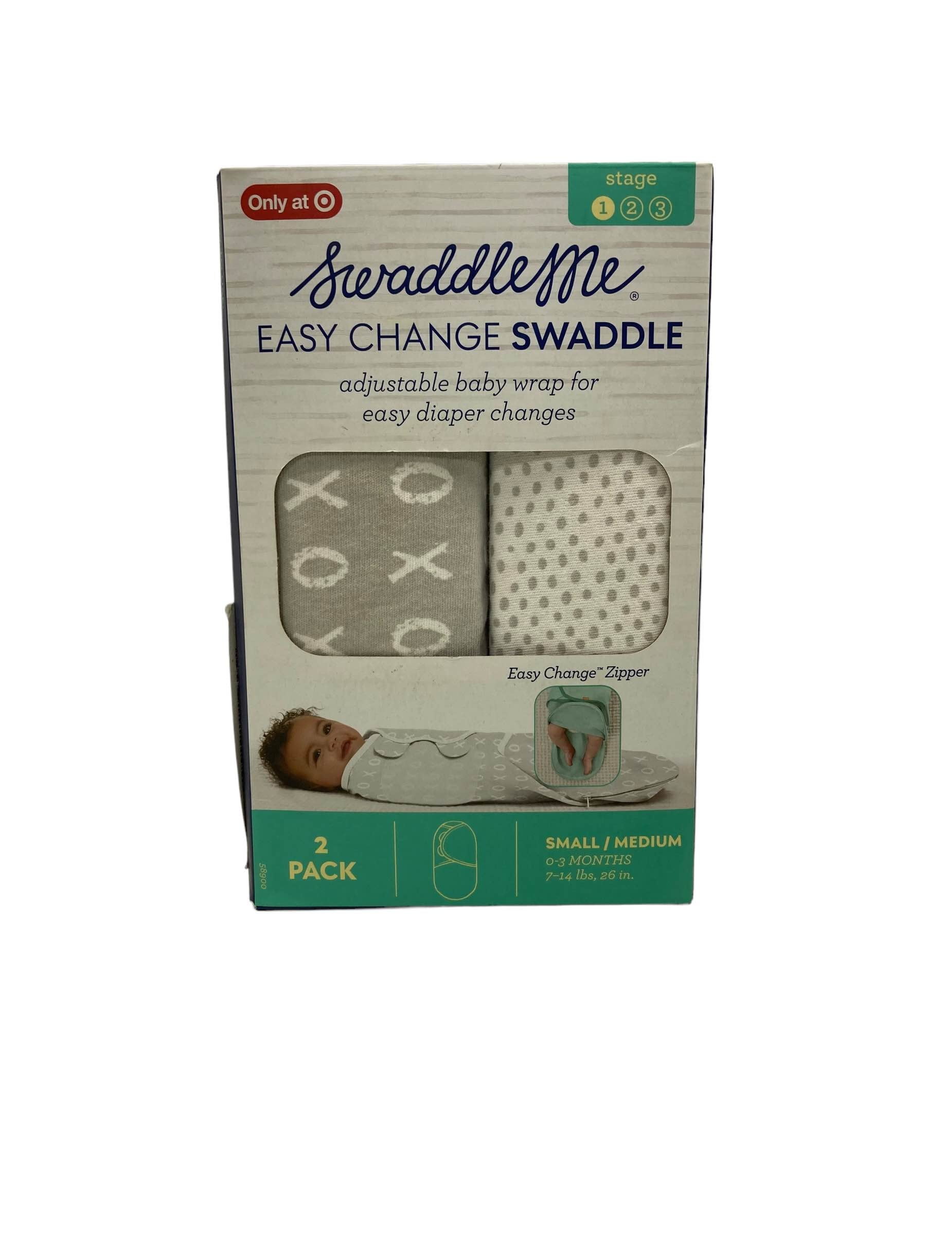 Open Box SwaddleMe Original Swaddle Wrap With Easy Change, 2pk, Small/Medium(03 Months