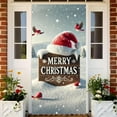thumbnail image 6 of AuroraX 71x35 inch Christmas Decorations,Fade Proof Personalized Door Cover Gnome Wall Decals,Front Door Home Christmas Bedroom No Drilling Required Decorations, 6 of 6