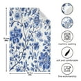 thumbnail image 3 of Flowers Pattern Kitchen Towels Set of 4 Tea Towels for Kitchen Decorative Waffle Dishcloths 28x18in, 3 of 7