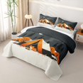 thumbnail image 3 of Erosebridal Camping Tent Cartoon Cat Twin Quilt Set for Boys Girls,Adventure Theme Twin Coverlet Set Teens, 3 of 7