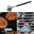 thumbnail image 4 of Cepillo y raspador para parrilla de acero inoxidable, cepillo para barbacoa sin cerdas para carbón de Gas, parrilla de acero de porcelana infrarroja, accesorios para barbacoa, herramientas, 4 of 5