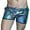 Blue, variant on Men's Running Shorts Zipper Pocket Rave & Party Shorts Rainbow Panda 3 Inch Inseam Shorts