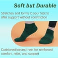 thumbnail image 4 of Men's Rayon from Bamboo Fiber Colored Sports Superior Wicking Athletic Ankle Socks - Olive Green - 2 Pairs - Size 6-10, 4 of 5