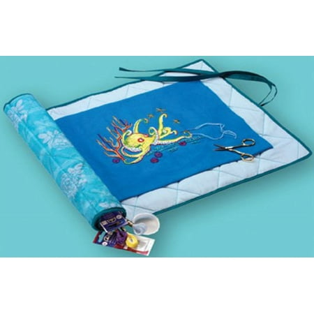 UPC: 0077540307807 | DMC Needlework Project Keeper Turquoise with White Floral Print